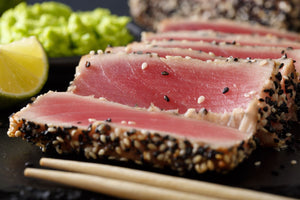 Yellowfin Ahi Tuna Steaks - (1X10lb Box)